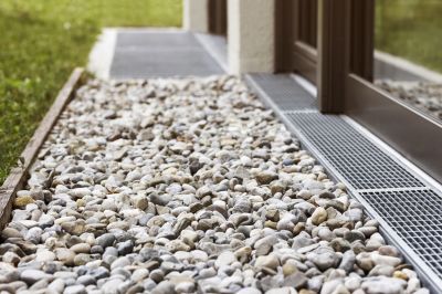 French drain system setup