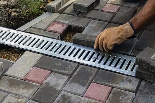 Patio Drain Installation in Grove City