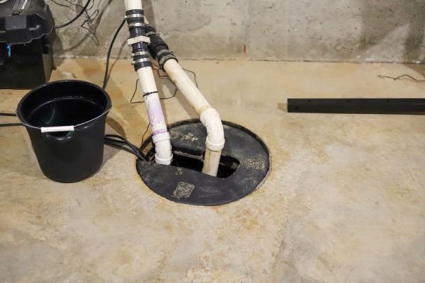 Basement Drainage Installation in Grove City